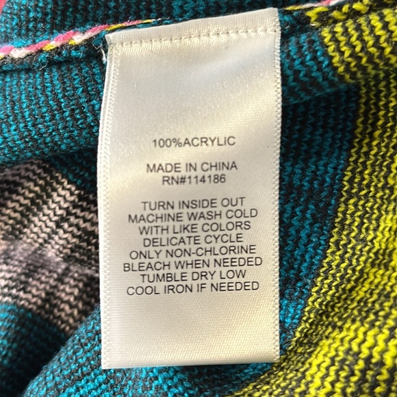 NWT JUICY Sweater Liquorice Multi Color Side Slit Size Small - Picture 8 of 8